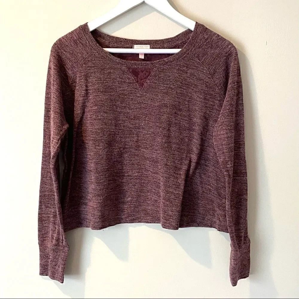 Victoria’s Secret long sleeve crop lace small purple long sleeve